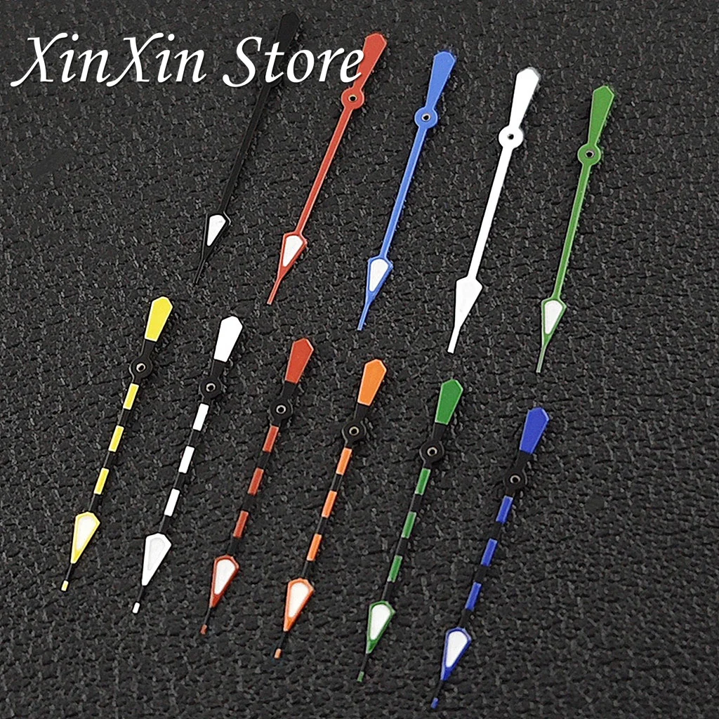 عالية الجودة NH35 13 مللي متر الساعات مؤشرات دبور واحد الأيدي الثانية ل NH34 NH35 NH36 4R 7S حركة C3 الأخضر مضيئة اليد الثانية