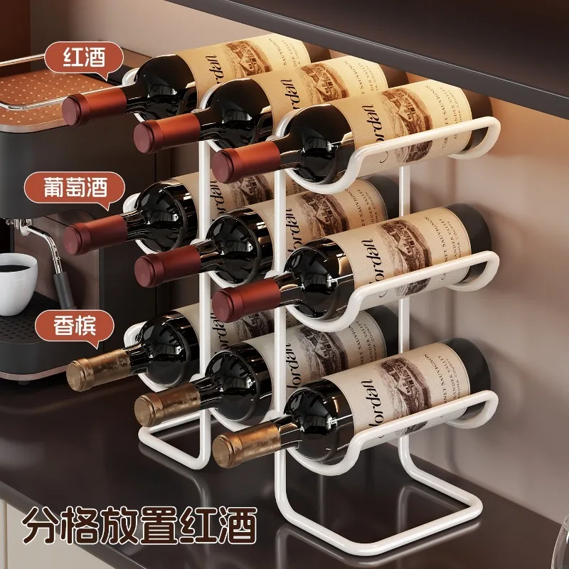 

wine rack bar, multi-functional wine bottle storage display rack, living room wine cabinet large-capacity display rack