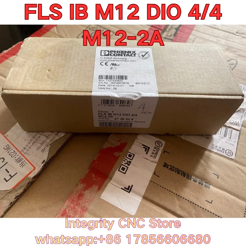 Second-hand FLS IB M12 DIO 4/4 M12-2A PLC module 2736026 functional test is normal