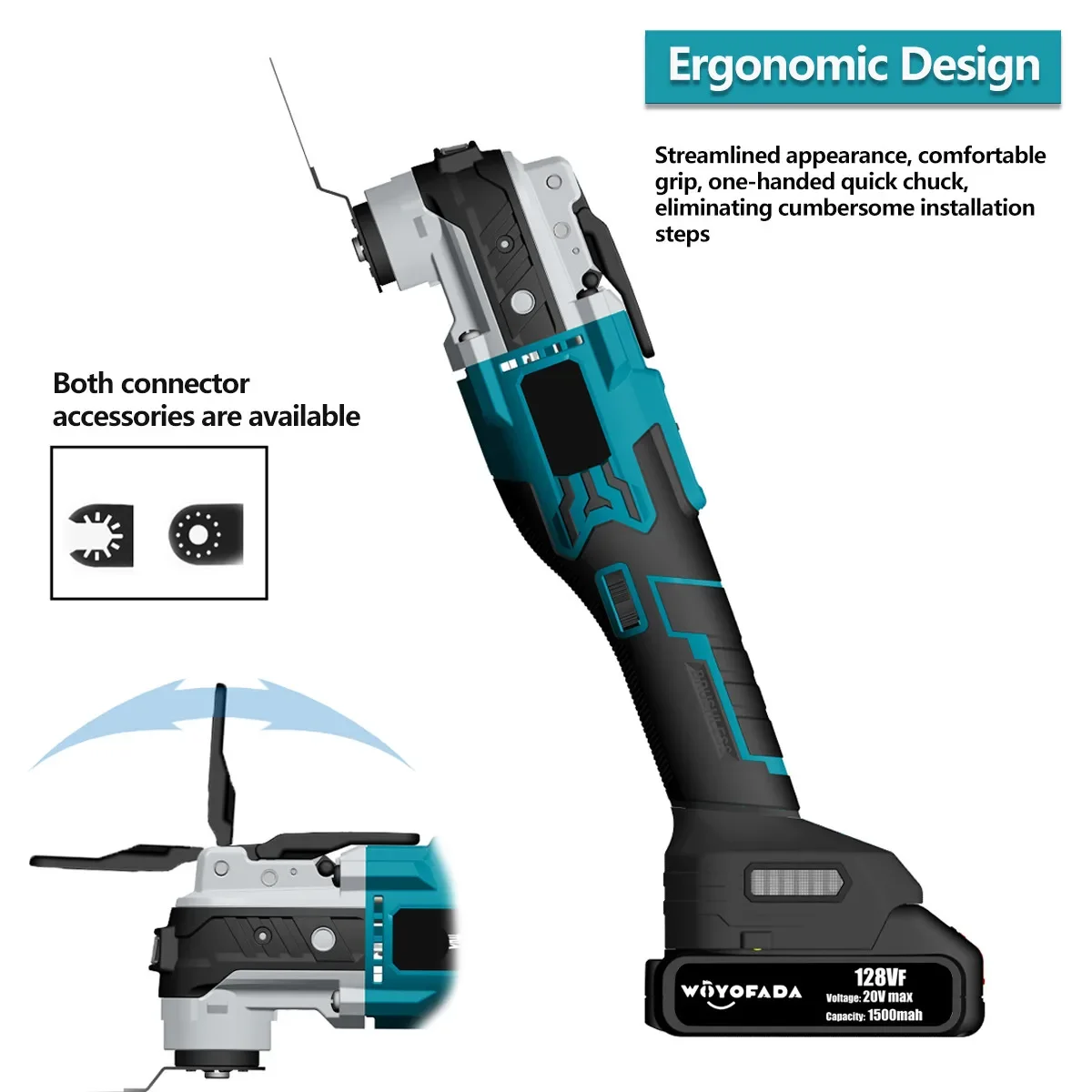 Electric Cordless Oscillating Multitools Machine Multi-function Trimmer Saw Renovator Power Multi-Tool For Makita 18V Battery