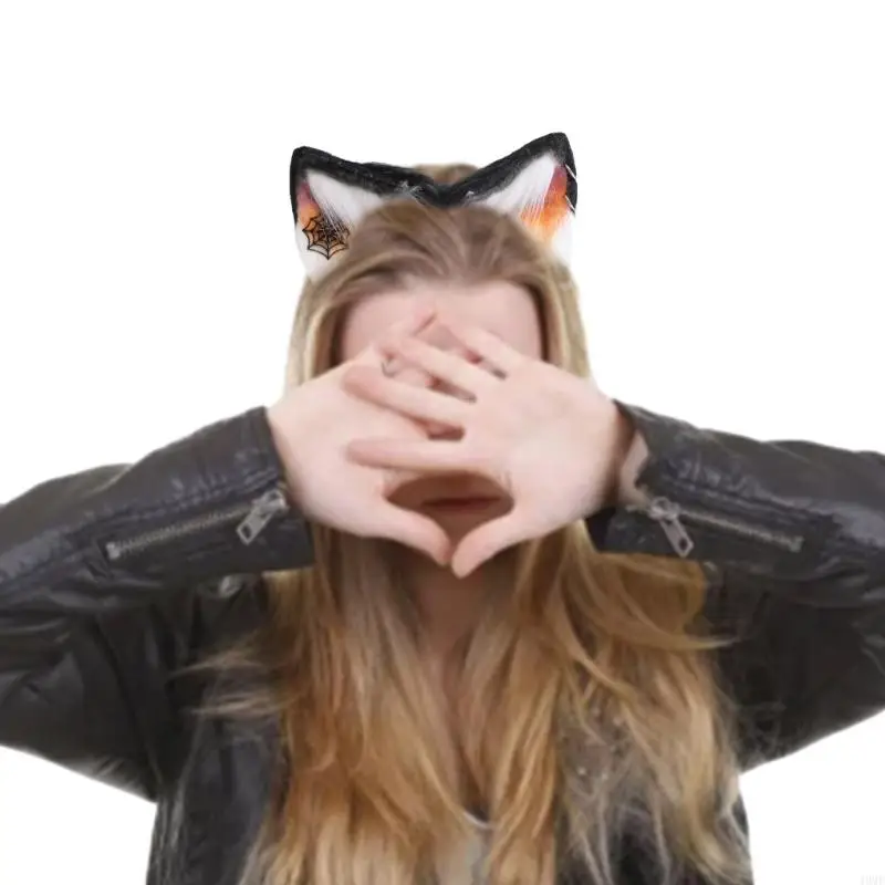 49mf pour femmes oreilles chat Cosplay Cosplay Coiffre cheveux sexy accessoires cheveux en peluche