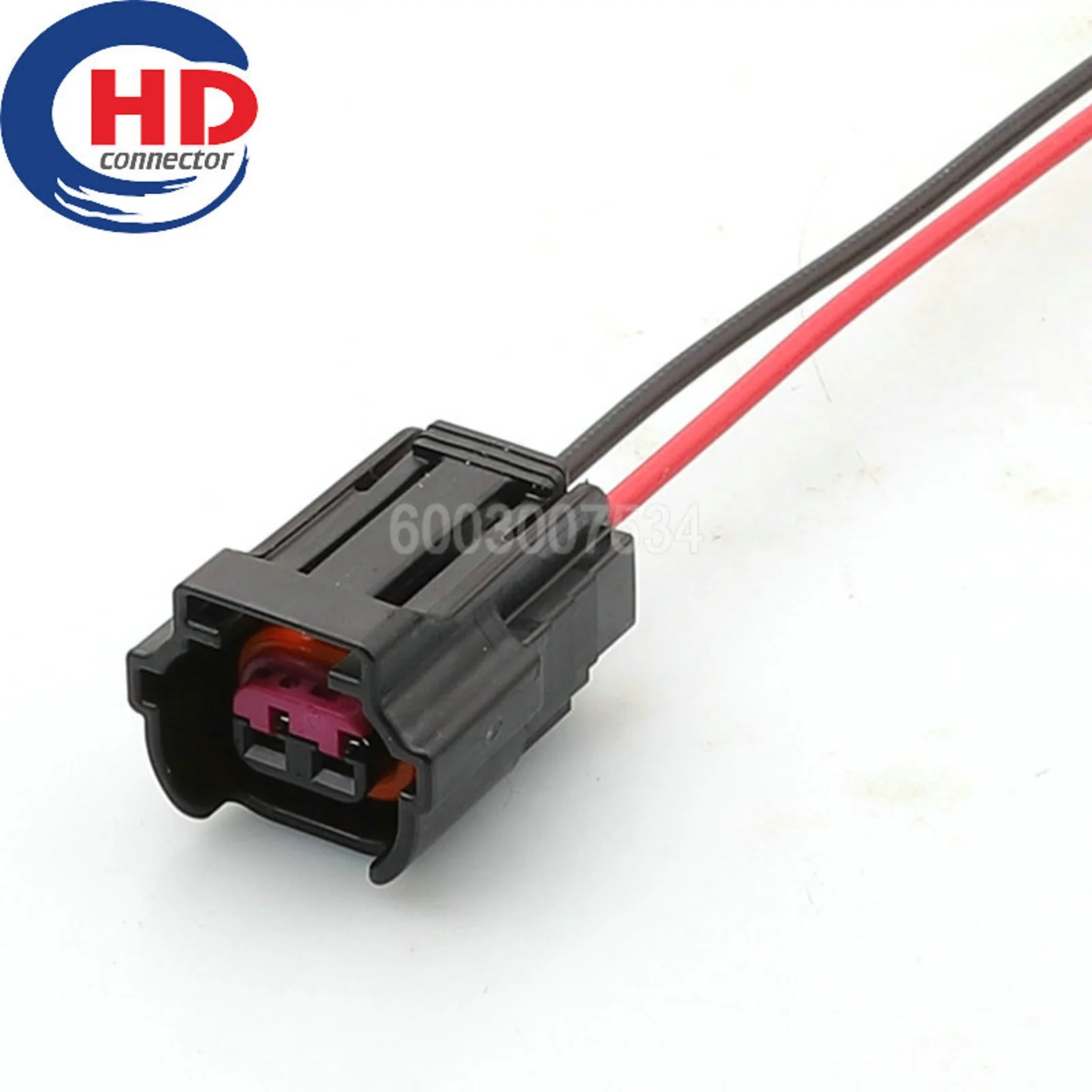 2 Pins AC Assembly Car Fuel Nozzle Wire Socket with Wires Car Waterproof Connectors for VW Audi 8E0973722/6189-6872