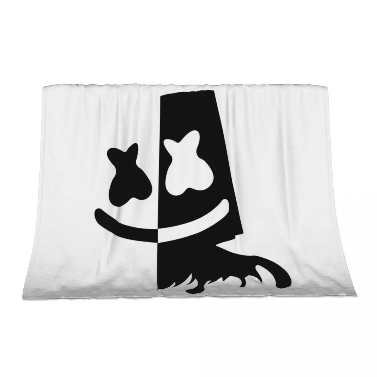 

black and white Throw Blanket Warm Flannel Fabric Soft Big Blankets