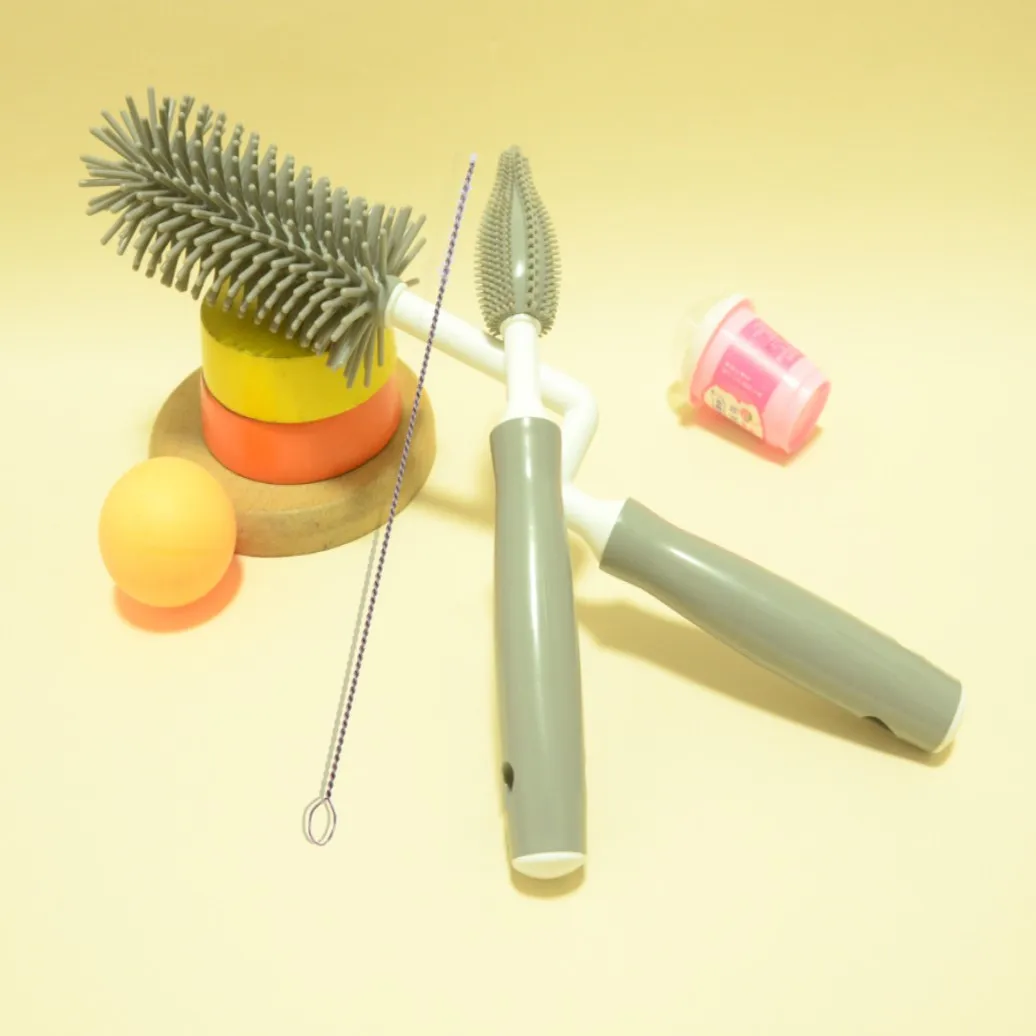 Bottle Brush Head, Silicone Pacifier Brush, Straw Brush, Cleaning Bottle Rinse, Cleaning Brush Set