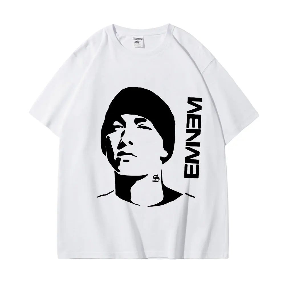 

Rapper Eminem Graphic T Shirts Unisex Gothic Fashion Oversized T-shirt Summer Hip Hop Vintage Short Sleeve T-shirts Streetwear