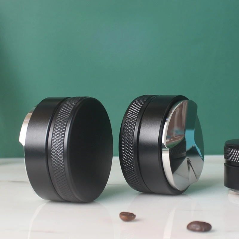 Prensa Manual para Café com Portafiltro de 58mm, Nivelador e Compactador de Café, Ferramenta Distribuidora de Espresso em Liga de Alumínio com 3 Bases