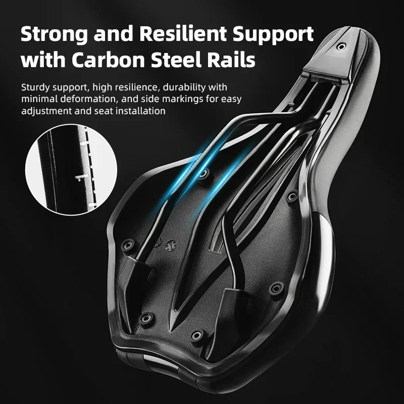 

Велосипедное седло ROCKBROS для горных и шоссейных велосипедов, дышащее, амортизирующее, из ПУ-кожи, нескользящее, для скоростных гонок, аксессуары для велосипедов