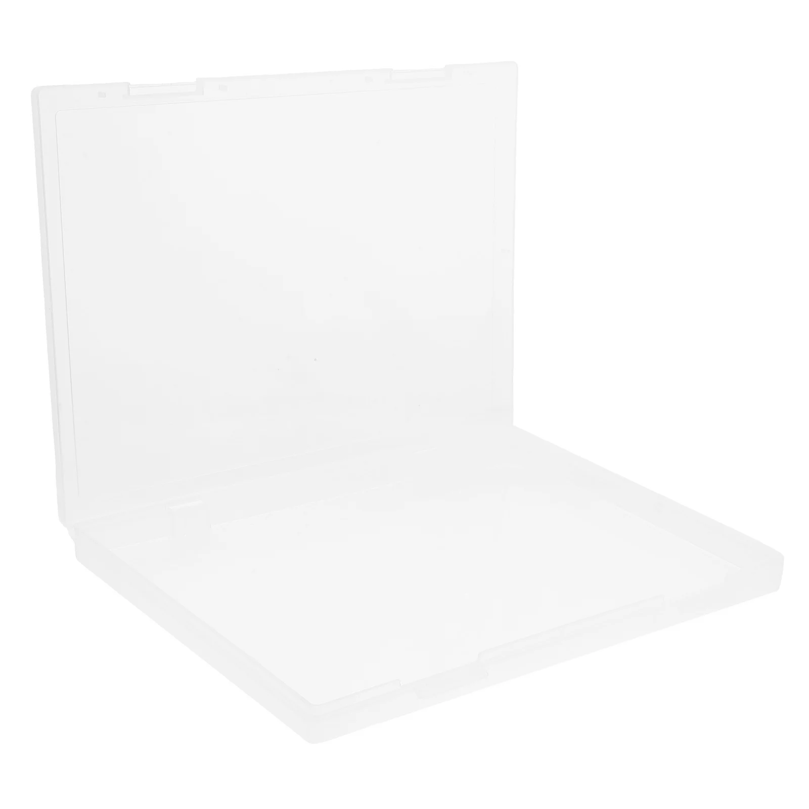 

2 шт., прозрачная коробка для файлов, прозрачная коробка для хранения документов с крышкой, портативный пластиковый органайзер для офиса, школы, дома, штабелируемый