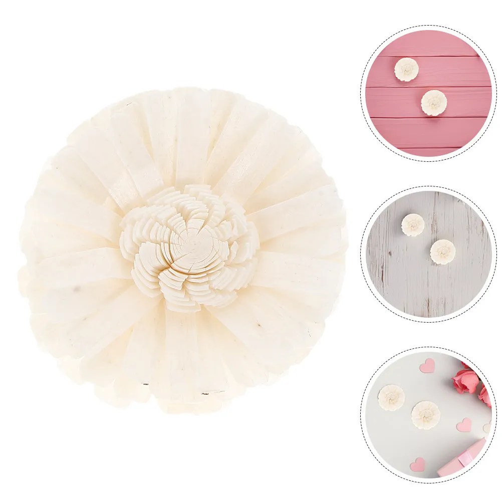 8Pcs Flameless Aromatherapy Chrysanthemum Flower Diffuser Natural Decorative Sola Wood Reeds Replacement Refills Home Office