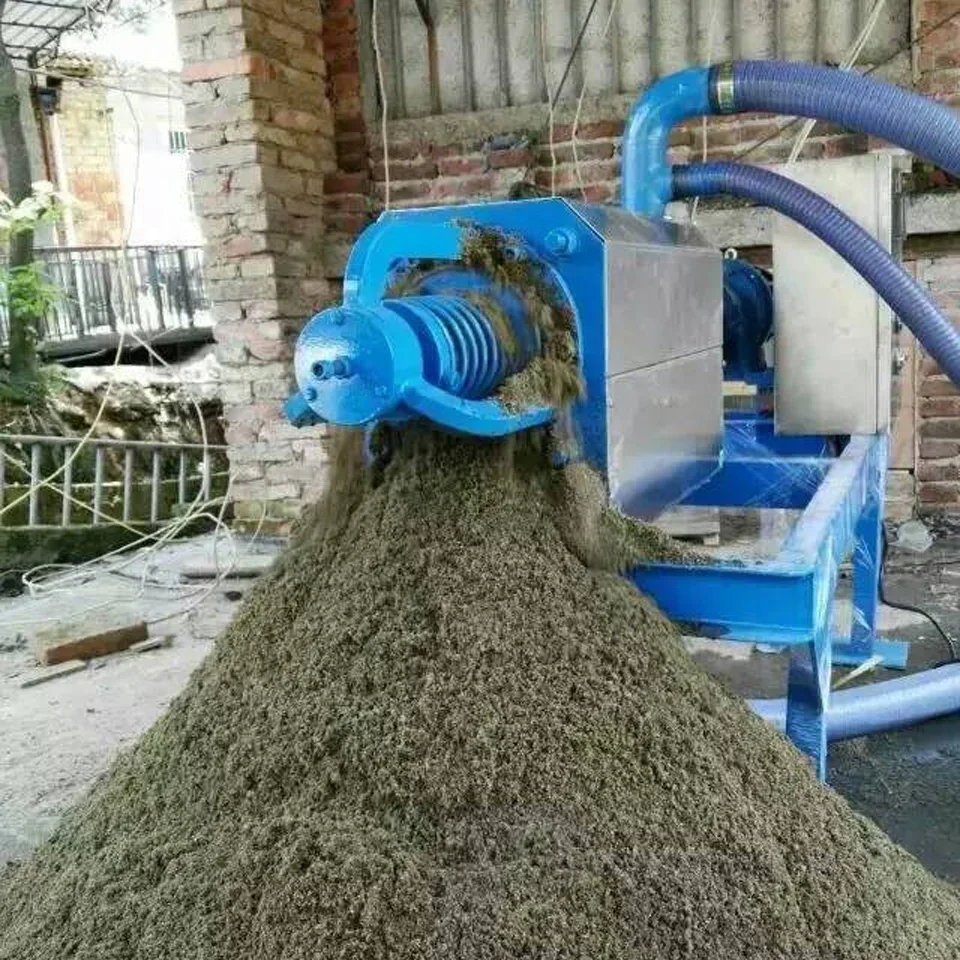 poultry cow dung dewatering machine solid cow manure dehydrator machine