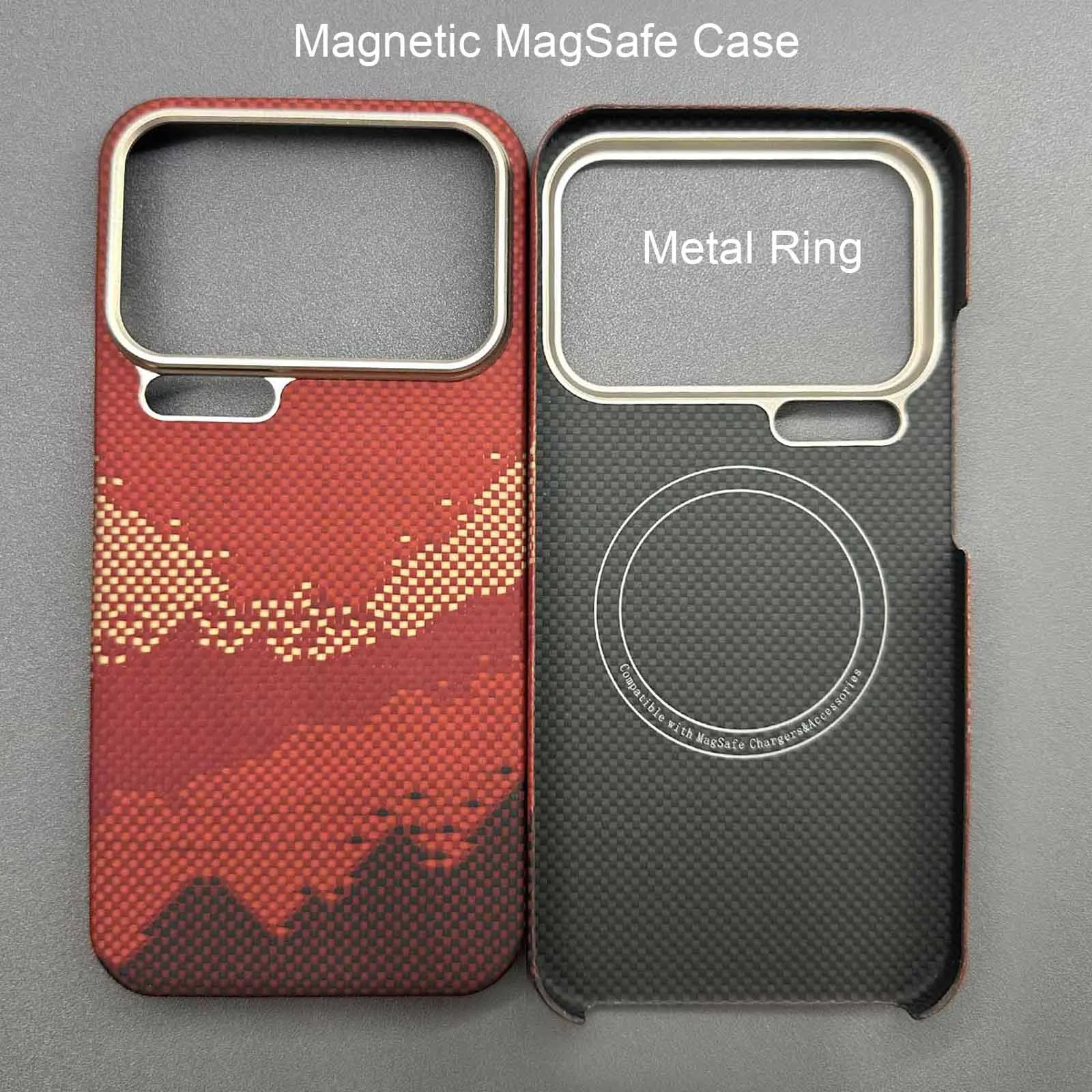 Voor xiaomi 17 pro max case kevlar 600d carbon aramidevezel magsafe stof dunne harde cover 17 pro magnetische balck Slim licht rood