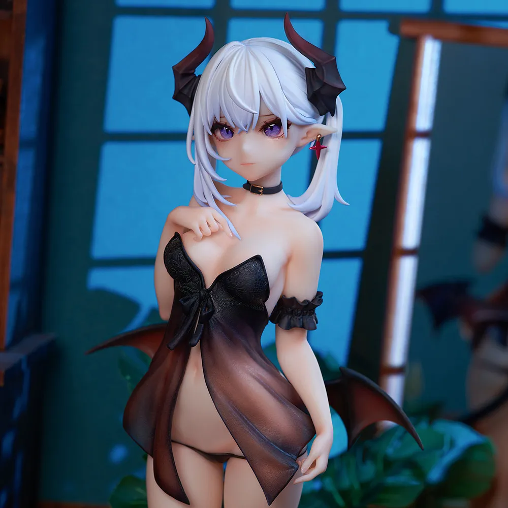 

Animester Official Lilith Succubus 1/6 Scale Anime Figure In Stock With Follow Eyes White Haired Demon Girl For Anime Collectors
