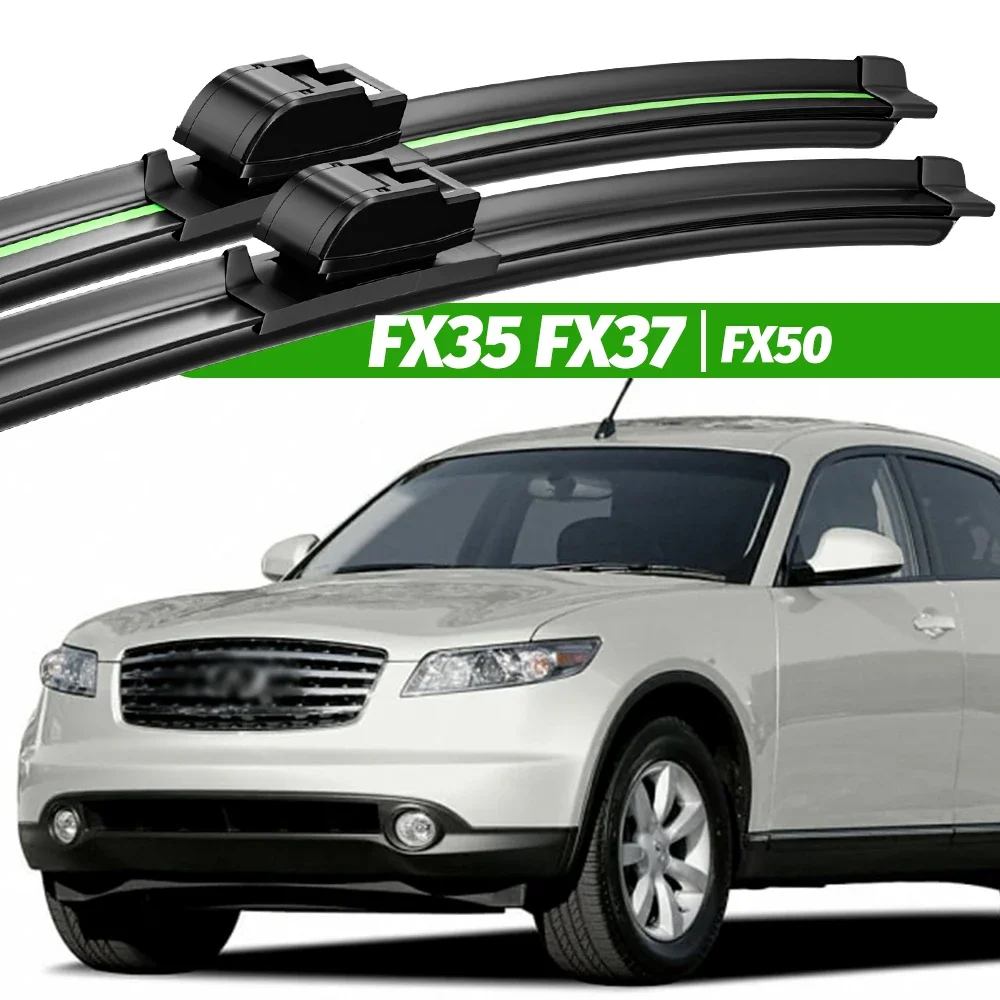 

For Infiniti FX35 2003-2012 FX37 2012-2013 FX50 2009-2013 2pcs Front Windshield Wiper Blades Windscreen Window Accessories