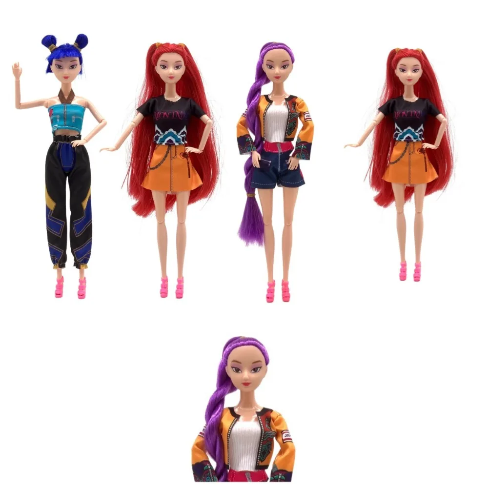 

30cm Doll Toys Kpop Demon Hunters Action Figure Toy Rumi Mira Zoey Beautiful Princess Baby Girl Dolls Plastic DIY Toy for Girls
