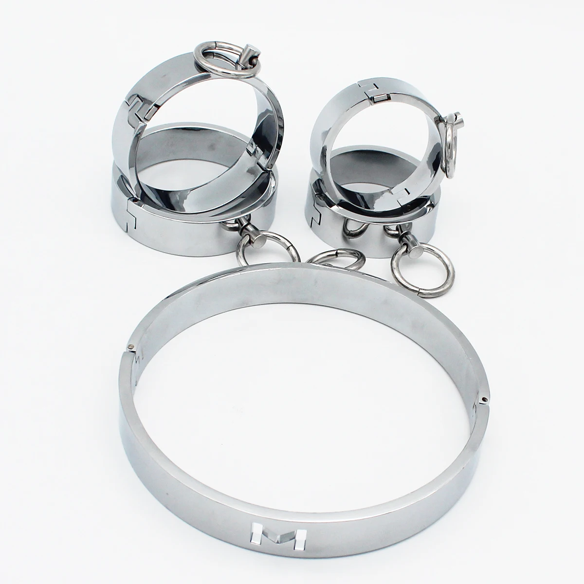 Metal Steel Ankle Wrist Cuff Handcuffs Restraints Slave BDSM Bondage Intimate Adult Game Sex Shop for Couples Sex Products