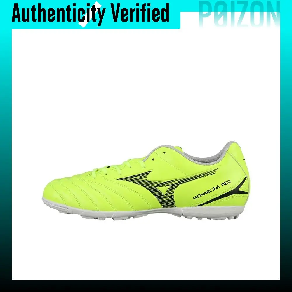 Mizuno Monarcida Neo 3 Mid range TT Turf Soccer Shoes Unisex Neon Green P1GD262545