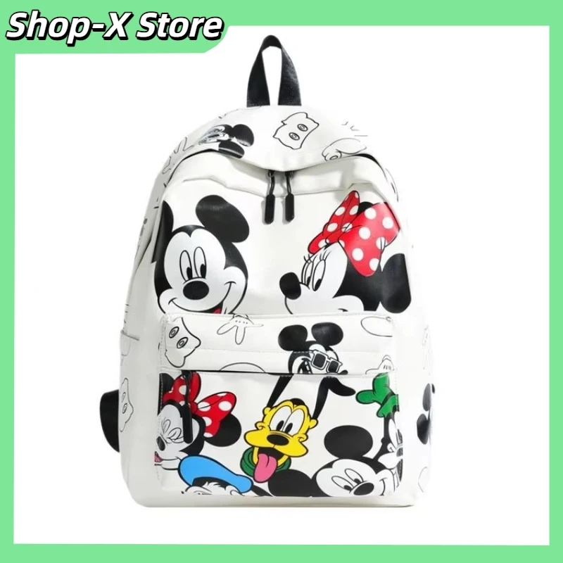 

Mickey Minnie Modern Cute Bookbag For Tween Girls - Korean Style Travel Backpack Lightweight Weekender Bag Gift