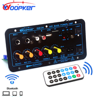 Woopker Amplifier Board D20 Bluetooth Power amplifier Board 60-200W with USB FM Radio and TF Player home cinema