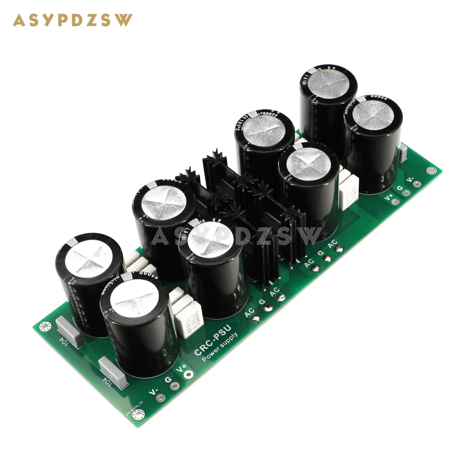 CRC-PSU classe a amplificador schottky mbr60200pt + 22000uf 35v tampas retificador filtro fonte de alimentação kit diy/placa acabada