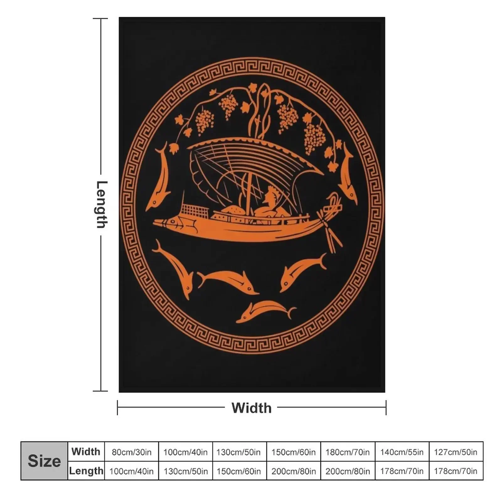 Dionysos Crossing the Sea Throw Blanket Hairys Thins Camping warm winter For Baby valentine gift ideas Blankets