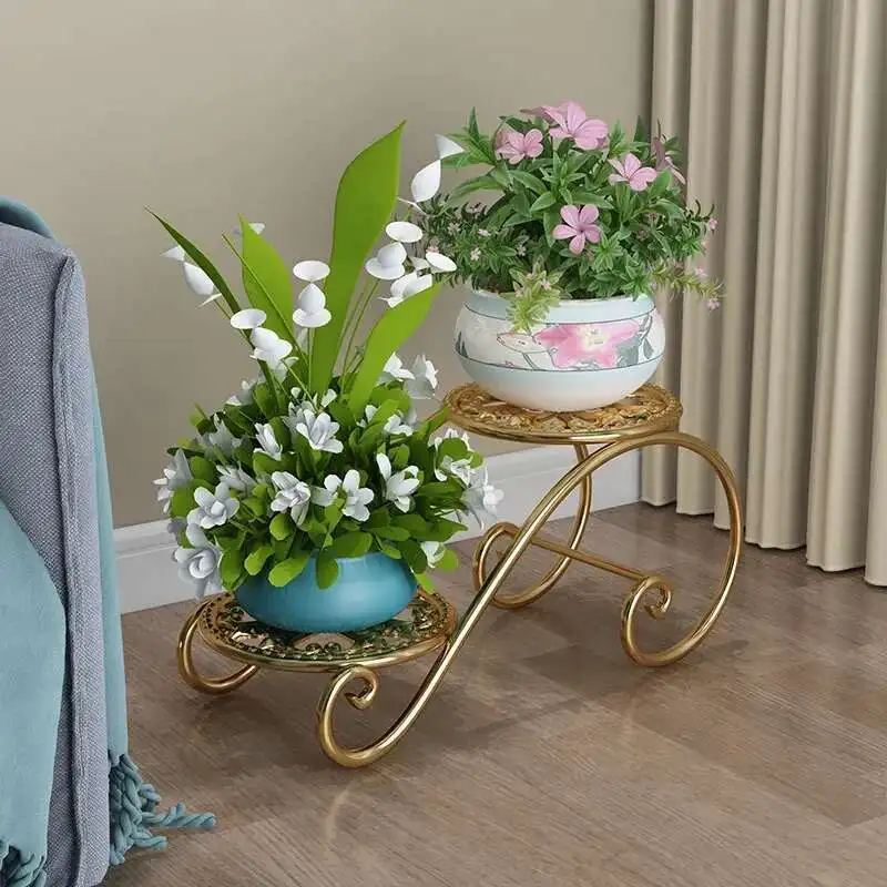 

Flower Stand Indoor Modern Aesthetics Living Room Balcony Simple Plant Display Shelf Decoration Organizer Plantenrek Furniture