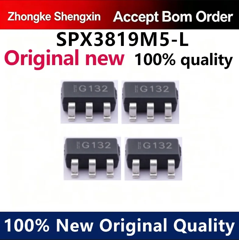 （5pcs-10pcs）SPX3819-5.0 SPX3819M5-L-5-0 voltage regulator LDO 5V SOT-23-5 silk screen M3