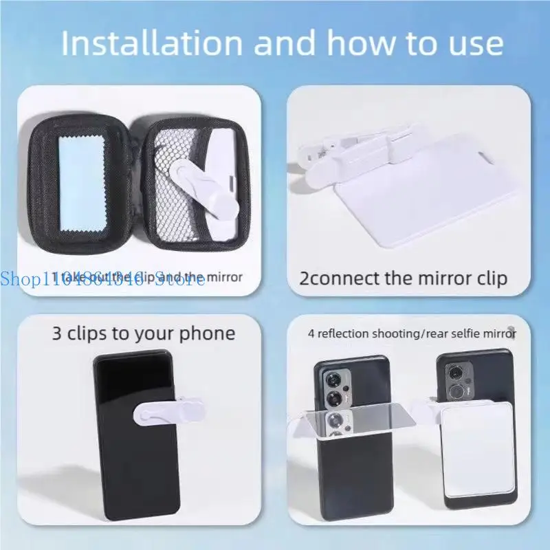 5asd Global Smartphone Glass Clip For Creative Reflection Photography Addition