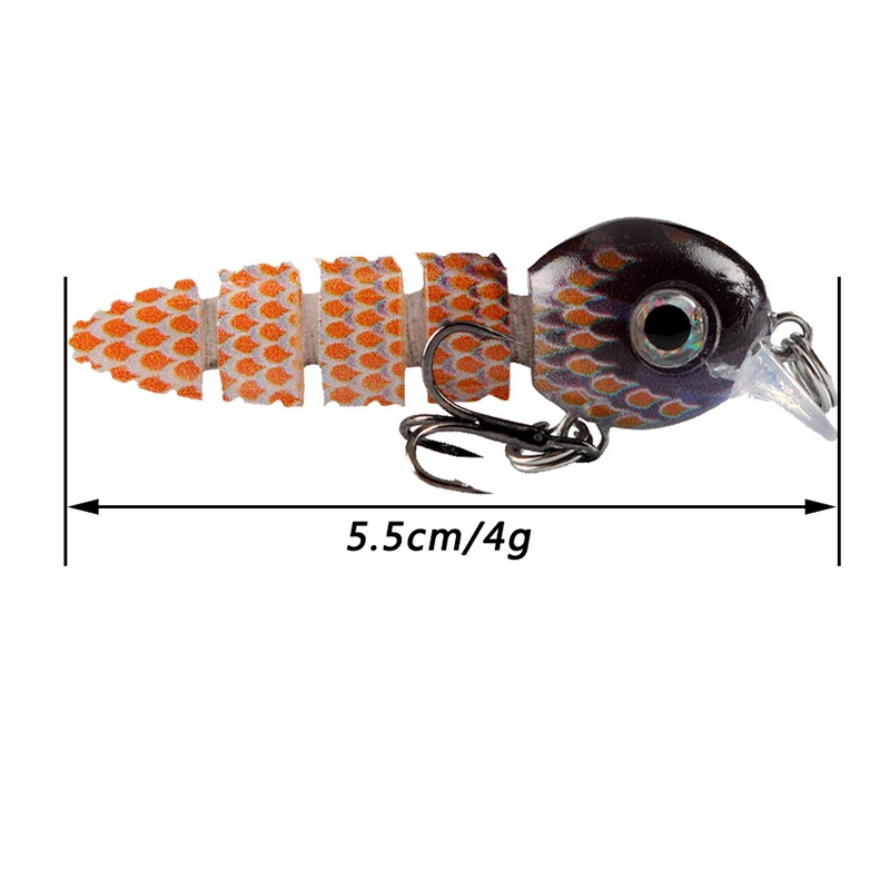 Przynęta wędkarska Multi Jointed Swimbait 5.5cm/4g Crankbait Realistyczne twarde przynęty na ryby Zestaw małych przynęt wędkarskich Woblery Tackle — zdjęcie 5