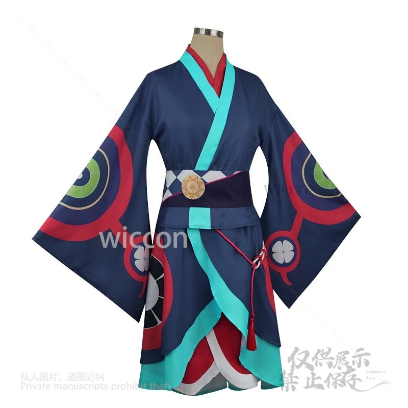 أنيمي مونونوكي الطب الياباني كوسوريوري كيمونو البائع تأثيري حلي الباروكات ملابس الإناث الذكور حفلة الهالوين مخصصة