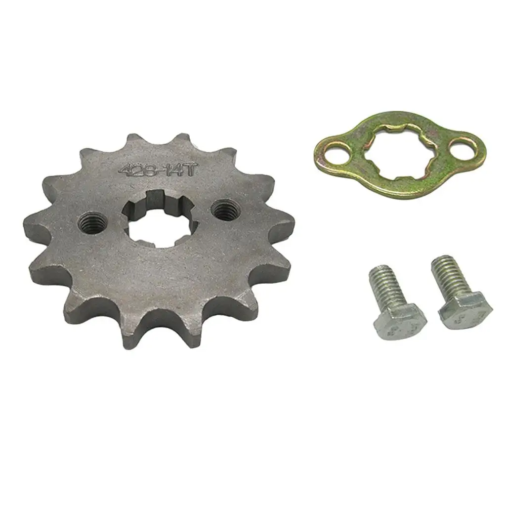 6X 428 14T Drive Front Counter Sprocket for 50-150CC Bike 17mm