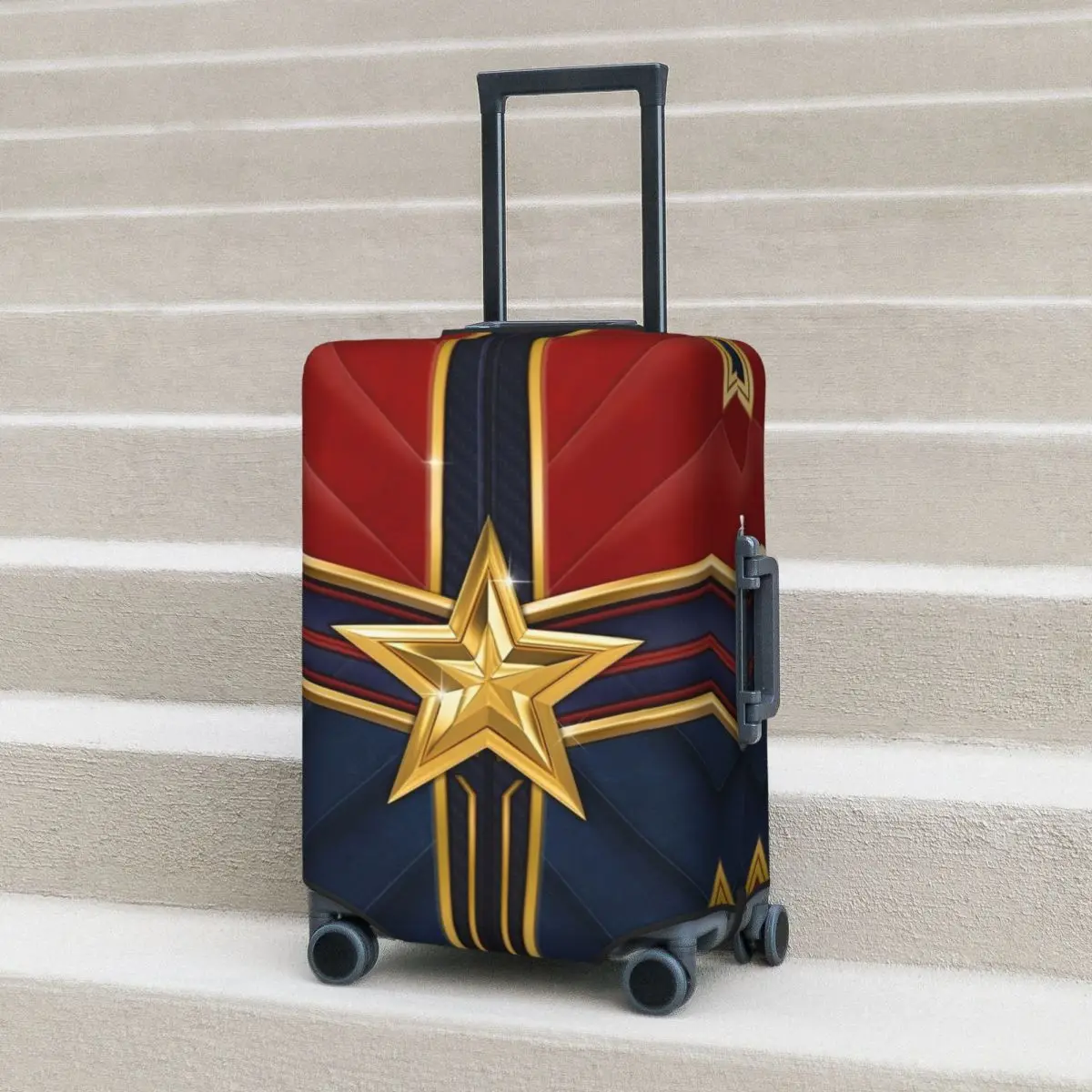 Custom Iron Man 3D Print Suitcase Cover Anime Manga Travel Protection Holiday Fun Luggage Case