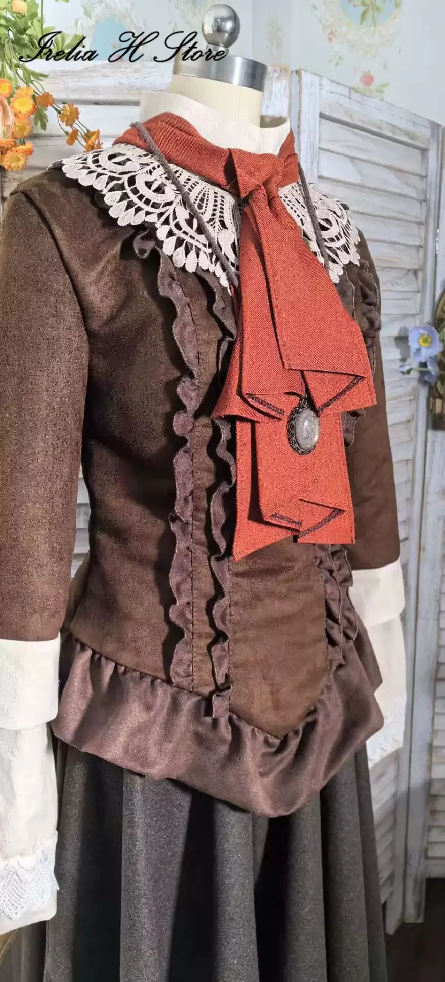 Irelia H Store Blood&borne Plain Doll Cosplay Plain Doll Cloak top skirt Party Set Halloween Costumes can custom size image 5