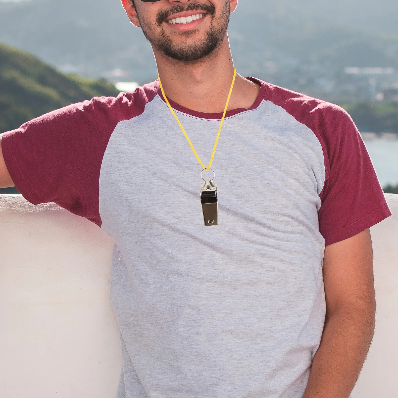 

6Pcs Sports Whistles Metal Portable Loud Safety Emergency Hiking Survival Referee Teacher Volleyball Basketball Soccer Whistle