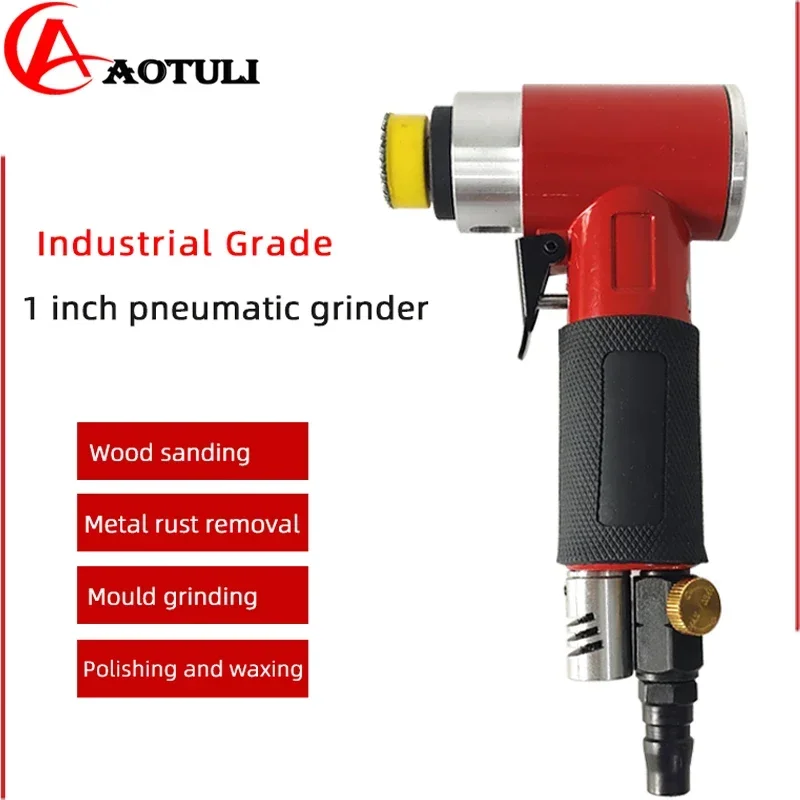 1 Inch 25mm Pneumatic Point Grinder Mini Air Sander Polishing Machine, Orbital Sanding Tool for Metal, Glass Fine Surface Polish