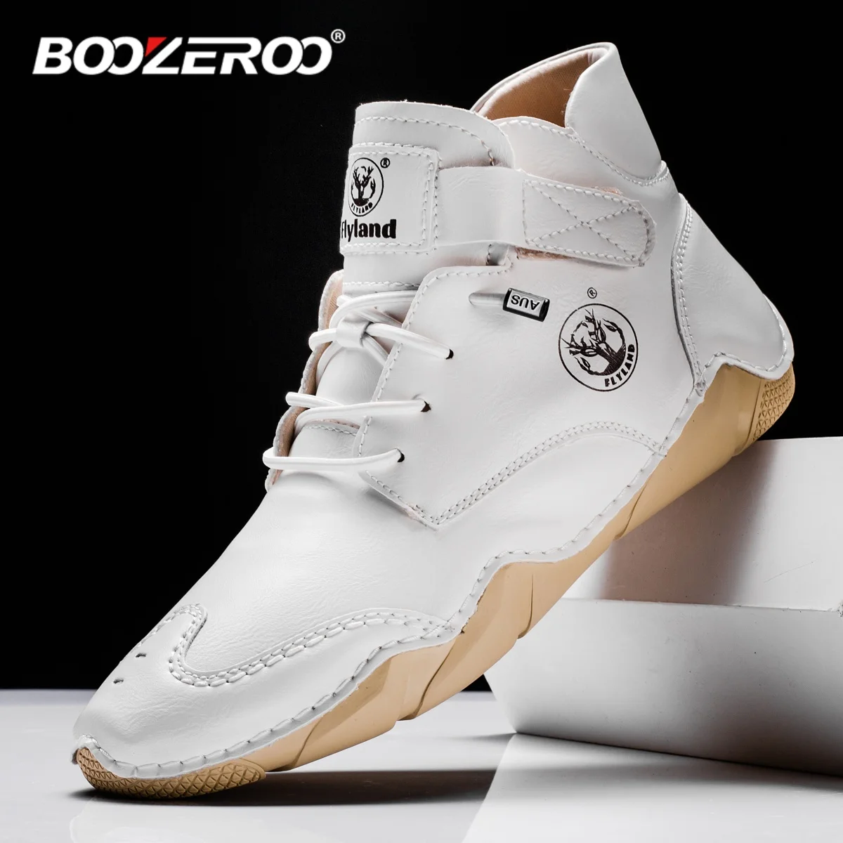 BOOZEROO Handmade Casual  Shoes for Men  Comfortable Flats Fashion Sneakers