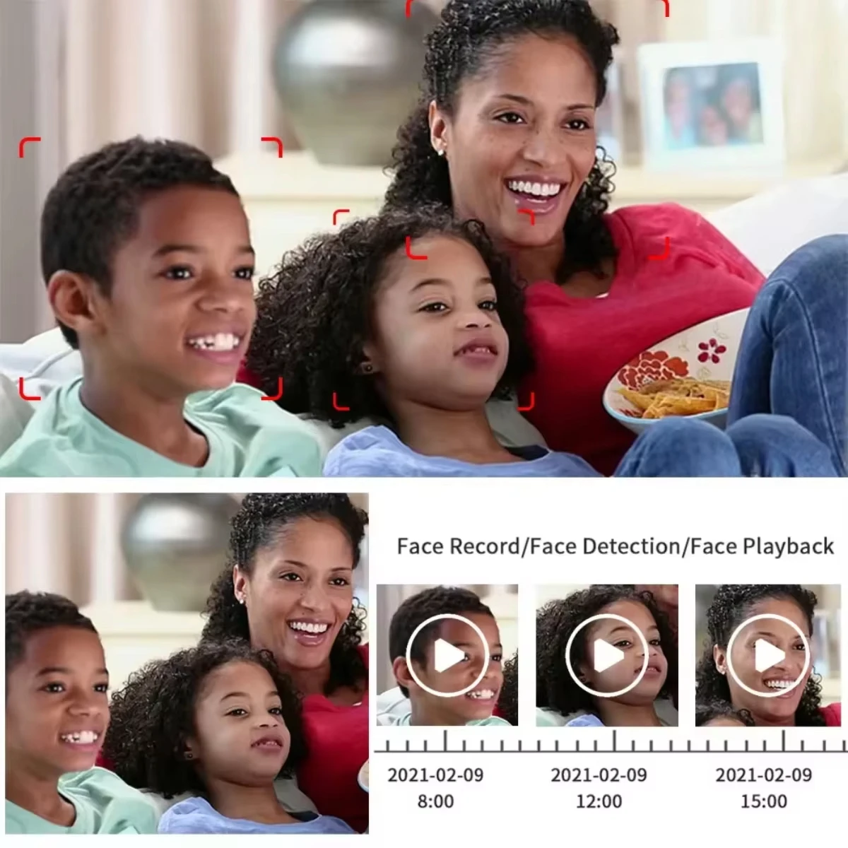 8MP 4K CCTV Camera System Face Detection DVR AHD Cameras Video Surveillance 8CH 6 in 1 DVR Infrared Camera Security System Kit