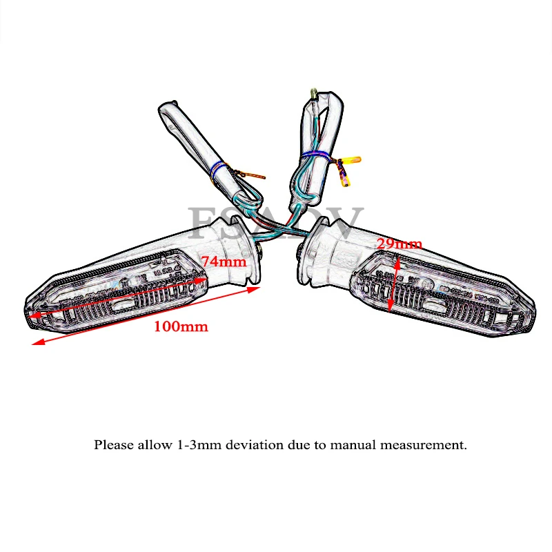 Светодиодный указатель поворота для Honda CB500X CB500F CB400X CB 500X CB500X 2019 2020 2021 2022 индикаторная лампа мотоцикла