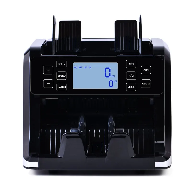 Bill Counter Multi-Currency Vertical External Display M997 for Fast Count Counterfeit Check Commercial Retail Cash Machine