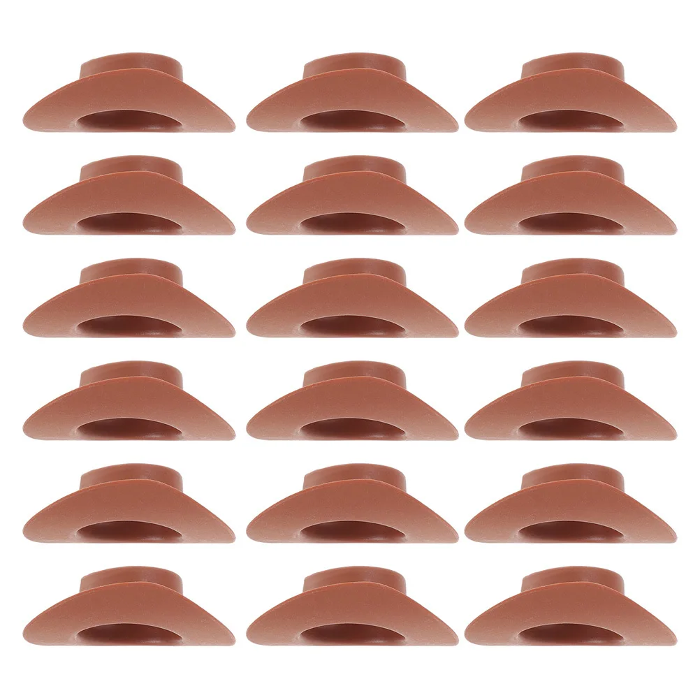 

40pcs Mini Bulk Plastic Tiny For Diy Decor Accessories Miniature Tiny Hats For Crafts Home Hat Bulk Small Hats Crafts