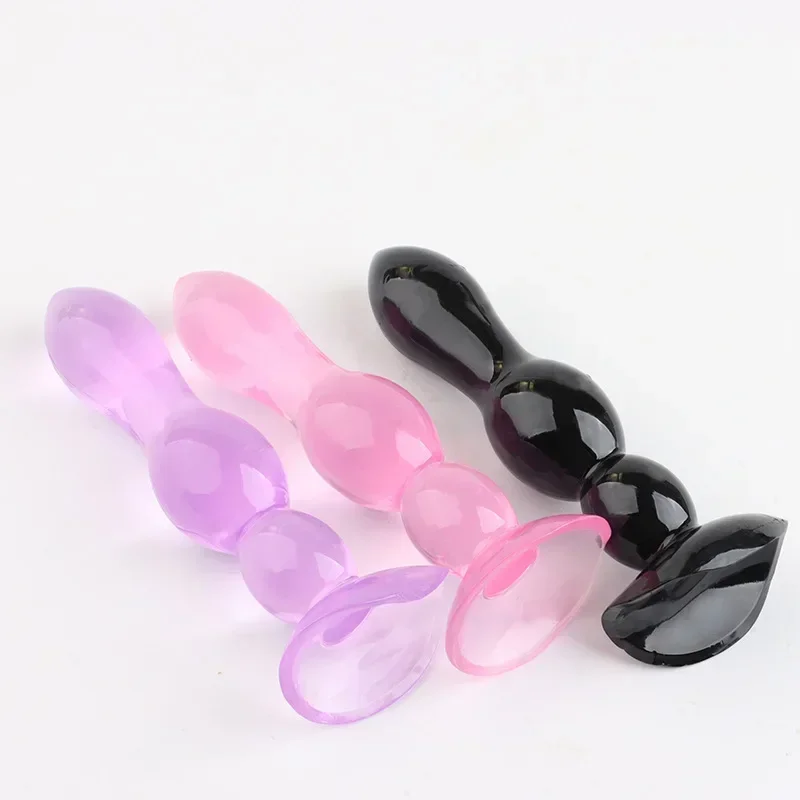 Silicone Anal Dildo Male Prostate Massager Anal Beads Plug G Spot Butt Plug Masturbation Anal Sex Toys for Couple