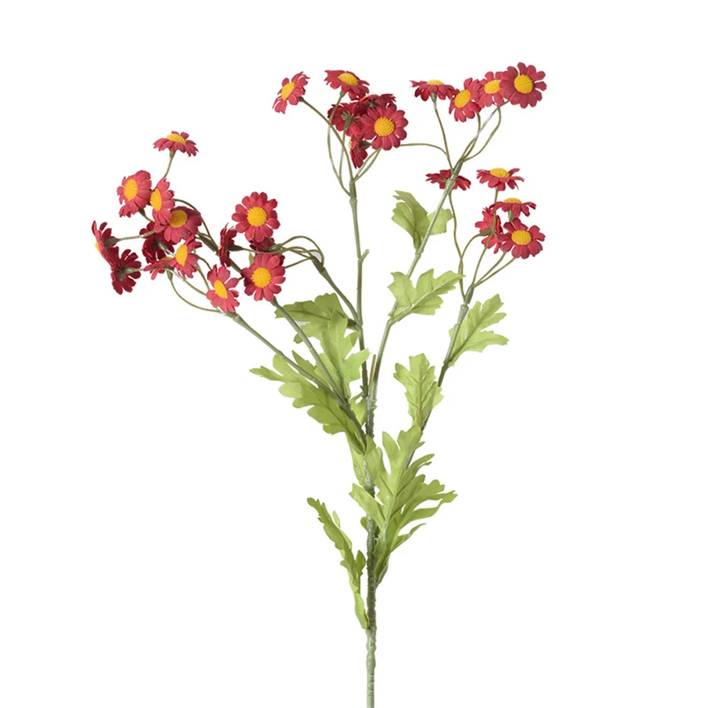 Flores artificiales de crisantemo para decoración de boda, ramo de margaritas, flores de seda de manzanilla para fiesta DIY, accesorios para fotos de jardín en casa