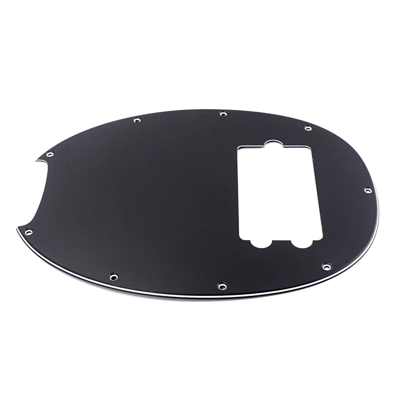 Plastic 3-Ply Pickguard Anti-Scratch Plate Black For Musicman 4 String Bass Guitar Accessory