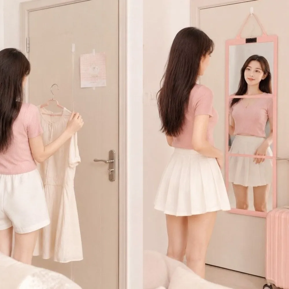 Multifunctional Foldable Full-Length Mirror Can Be Flat Can Be Stand Clear Color Restoration Portable Folding Full-Length Mirror
