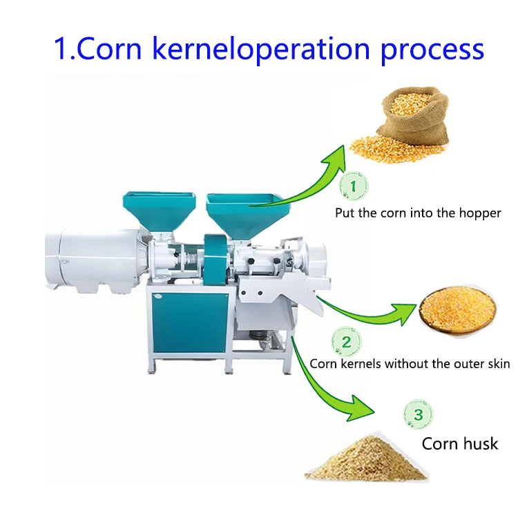 Best GGB-300B Corn Milling Machine Grinder 500kg/H Maize Milling Machine 7.5kw Corn Grits Makincmachine Corn Mill Maize Grinder