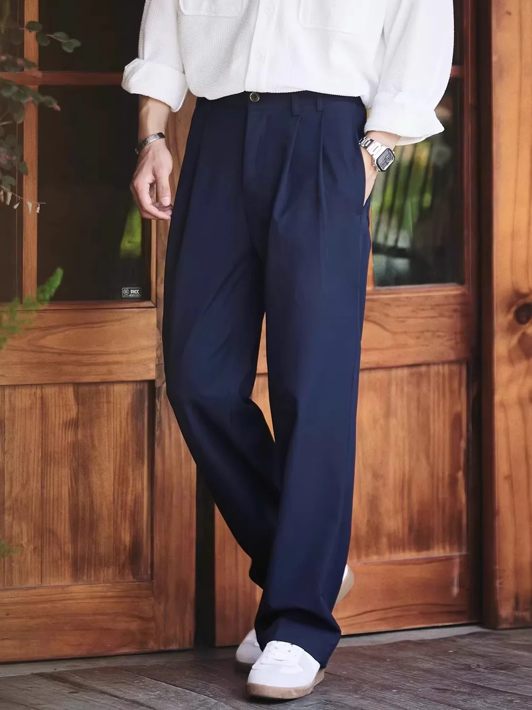 

Мужские повседневные брюки прямого кроя в стиле Old Money, весна-осень, новые, свободные, элегантные, модные, длинные брюки