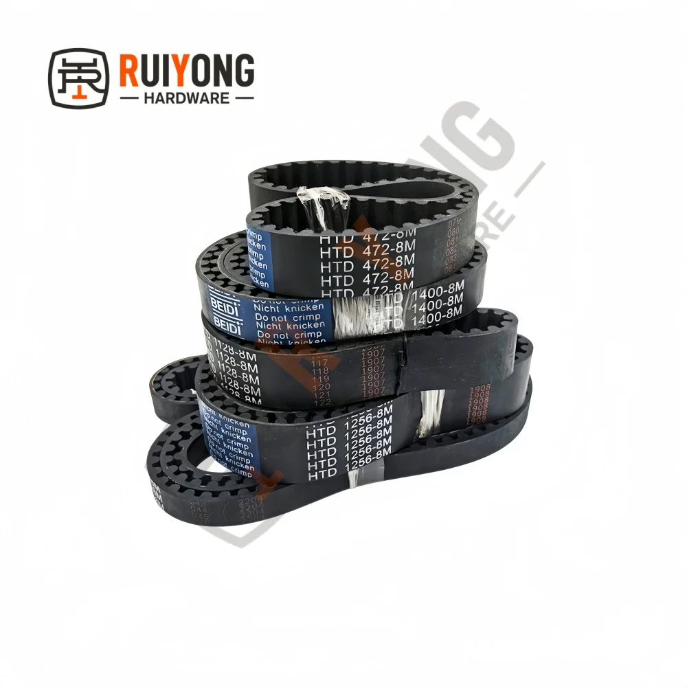 High Torque Rubber HTD 8M Timing belt Width 15/20/25/30/40/50mm  Perimeter 1128/1136/1144/1152/1160/1168/1176/1184/1192mm-1312mm