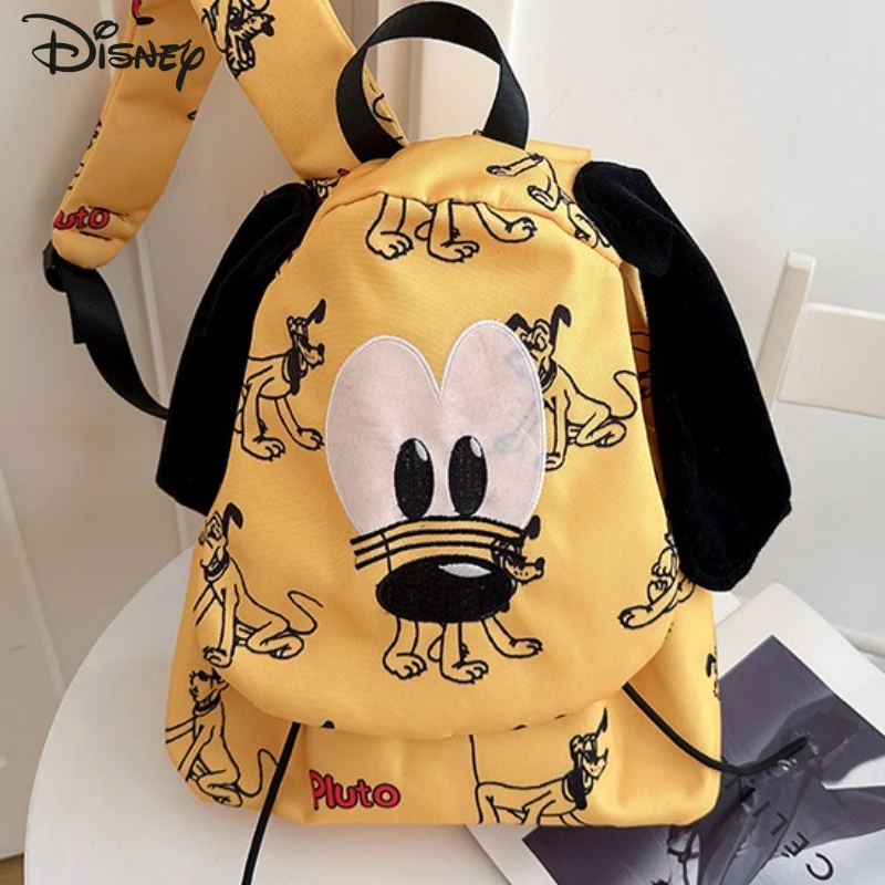 

Disney Goofy New Student Backpack Fashion High Quality Women's Backpack Cartoon Solid Color Versatile Girls' Travel Backpack