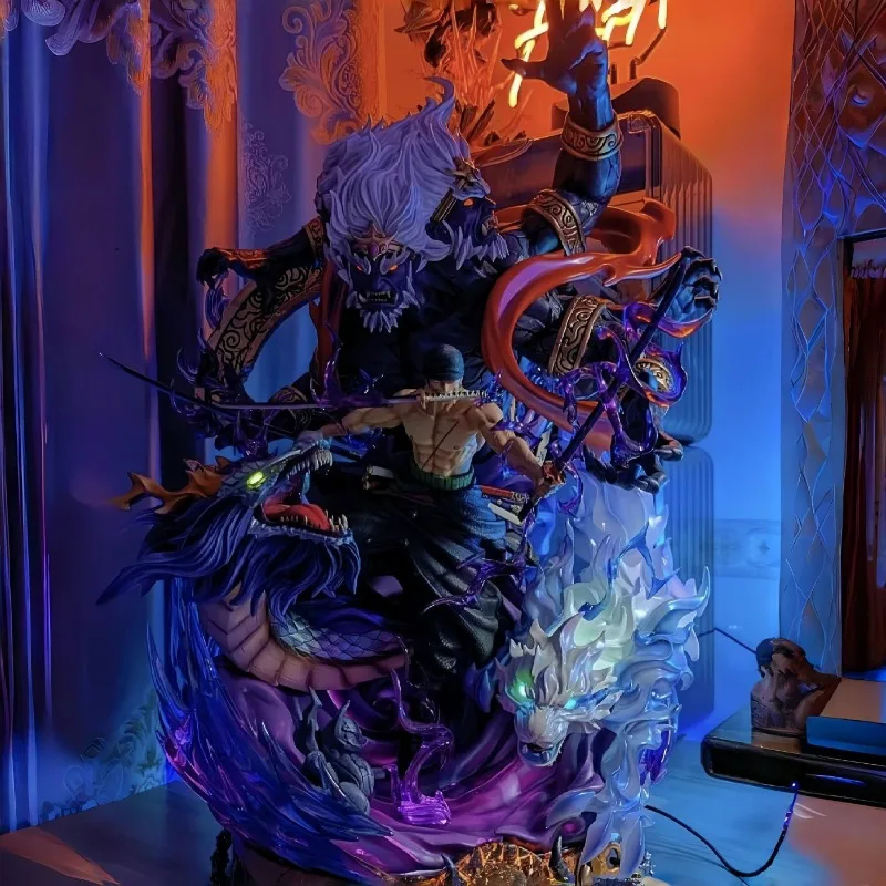 One Piece Roronoa Zoro Boy Neue Cartoon Anime Peripherie Charakter Statue Sammlung Figur Modell Ornament Spielzeug Geburtstag Geschenk