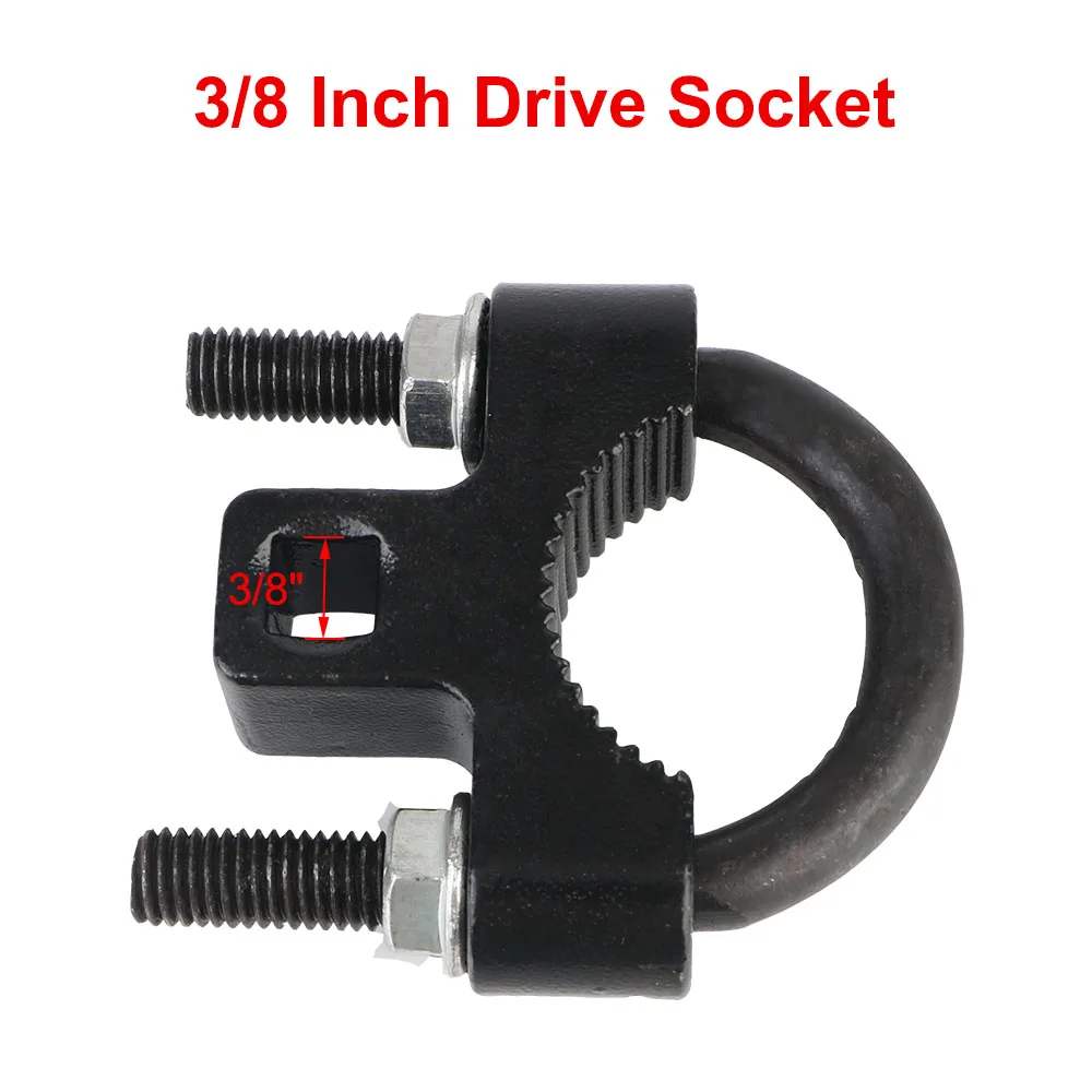 30-33mm U Shaped Disassembly Kit Adjustable Inner Tie Rod Repair Tool Car Chassis Rocker Remover Tools 3/8" Drive Adapter