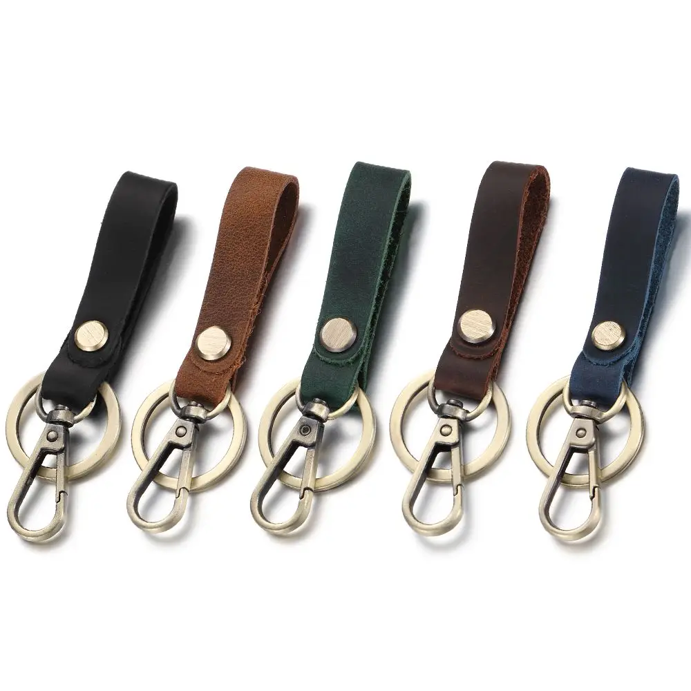 Unique Leather Keychain New Fashion Car Key Ring Bag Pendant Accessories Gift For Him Valentine's Day Gift Friendship Gift